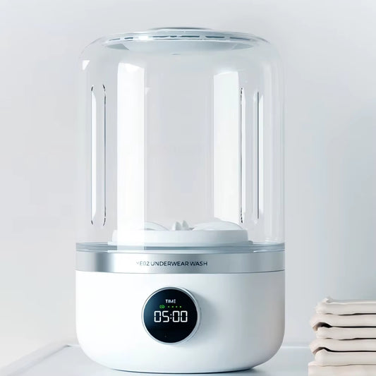 Wireless Mini Washing Machine – Perfect for Underwear, Socks & Small Laundry